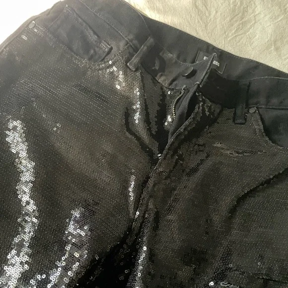 Express Black High-Rise Straight Ankle Pants - Picture 5 of 8